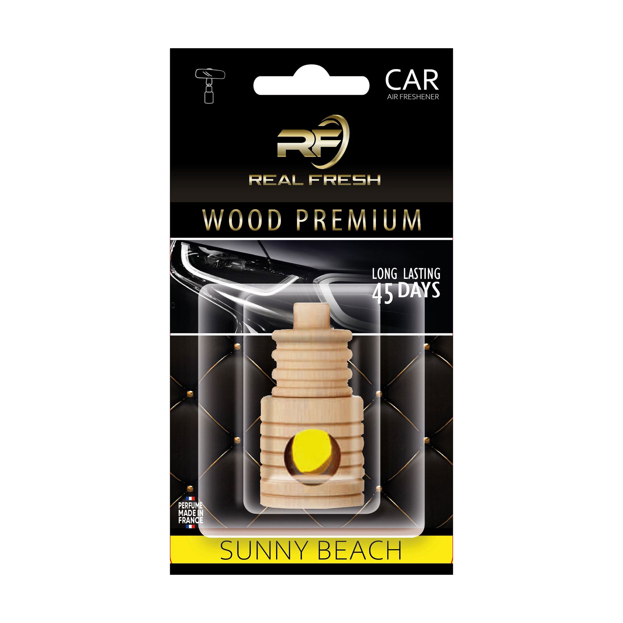 Ароматизатор для автомобіля Real Fresh Wood Premium Sunny Beach, 5 мл